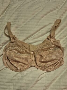 Elomi Beige Lace Underwire Full-Coverage Bra